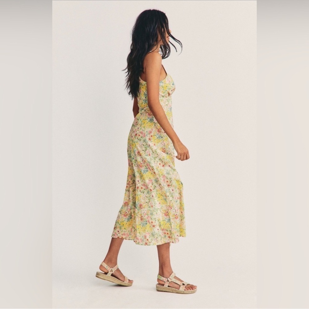 NWT LoveShackFancy Floral Rainbow Skies Sabina Dress Size: 8 - Picture 3 of 7
